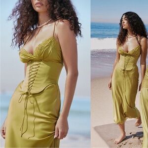 House of CB Salma Satin Slip Dress